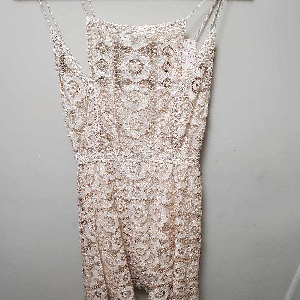 Free People | Lace | Asymmetrical Dress